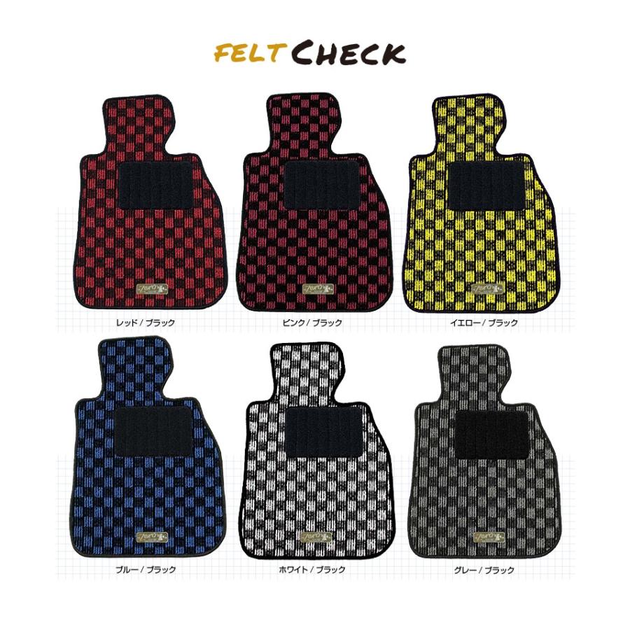 シビック タイプR H19/3〜H22/9 FD2 フロアマット フエルトチェック 