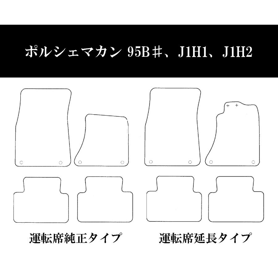 フロアマット マカン 95B♯、J1H1、J1H2 2014/4〜 チェックシリーズ 