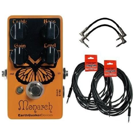 【超特価sale開催】  EarthQuaker Monarch Overdrive ペダル w/4 Free Cables ギターエフェクター