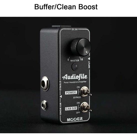 MOOER Audiofile ペダル ヘッドホン アンプ アナログ， Buffer/Clean Boost Effect MOOER アンプ Audiofile ペダル ヘッドホン アナログ， Buffer/Clean Boost Effect