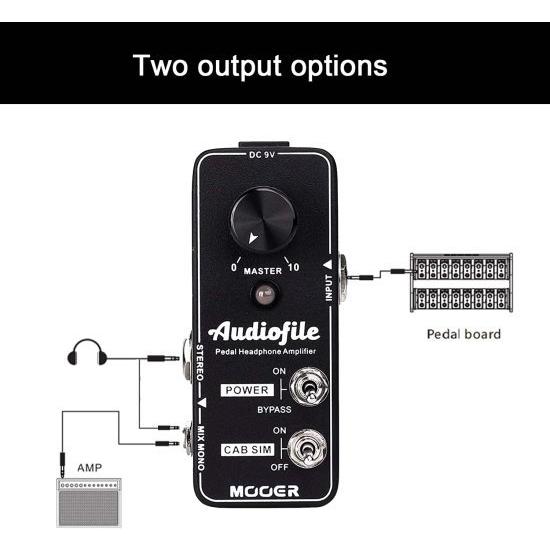 MOOER Audiofile ペダル ヘッドホン アンプ アナログ， Buffer/Clean Boost Effect MOOER アンプ Audiofile ペダル ヘッドホン アナログ， Buffer/Clean Boost Effect