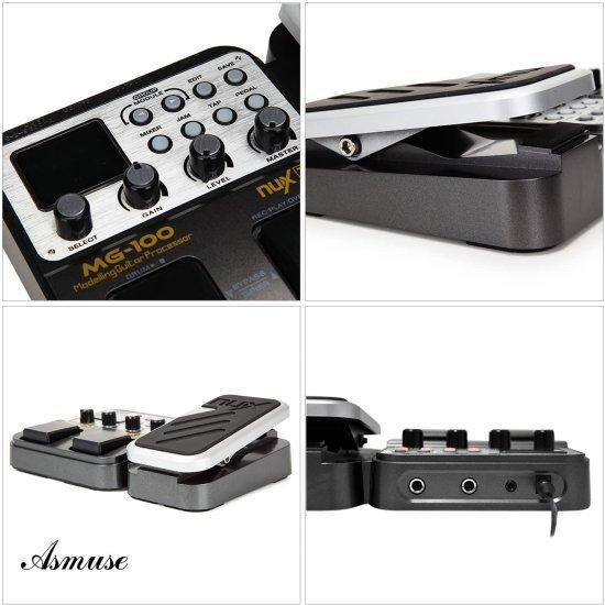 MG-100 Professional マルチエフェクトペダル プロセッサー Musical Instrument Parts 40s Record 55 Effect Mode 10 Sound Di Box エレクトリック ギター a_4