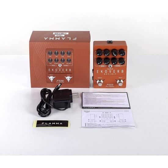 FLAMMA FS22 ステレオ ディレイ and Reverb ペダル Digital ギター エフェクトペダル with Reverse ディレイ Shimmer Reverb Tap Tempo Freeze Trail On Fun_7