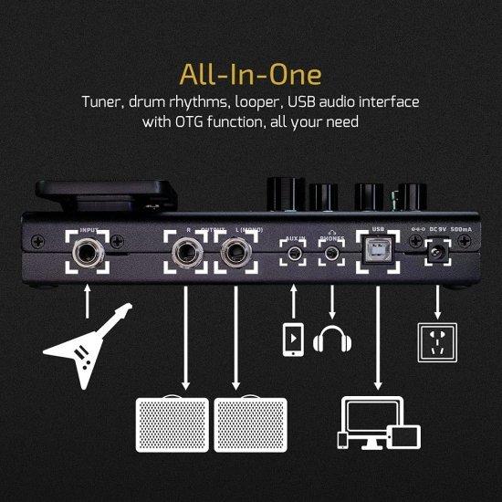 Valeton GP-100 ギター ベース アンプ モデリング IR キャビネット Simulation Multi Language マルチエフェクツ with Expression ペダル ステレオ OTG USB_5