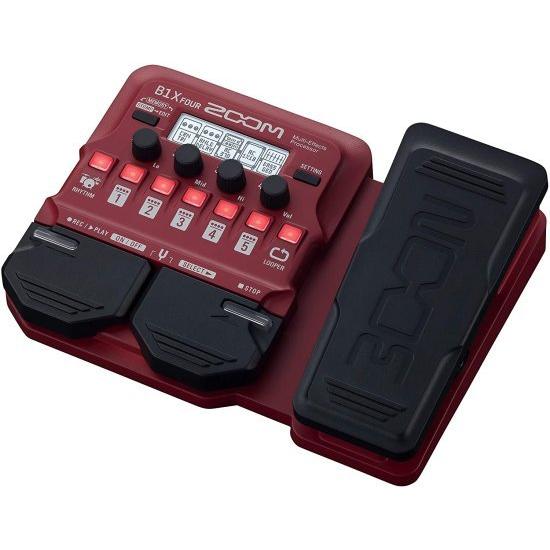 Zoom B1X FOUR ベース マルチエフェクツ プロセッサー with Expression ペダル, With 70+ Built-in エフェクツ, アンプ モデリング, ルーパー, Rhythm Secti_3
