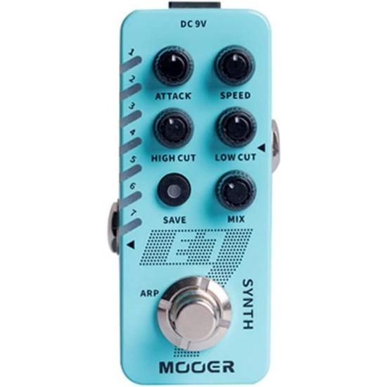 MOOER New マイクロ シリーズ Mini ギター エフェクトペダル Reverb ディレイ Synth ルーパー from classic tones to experimental tones (E7 Synth)