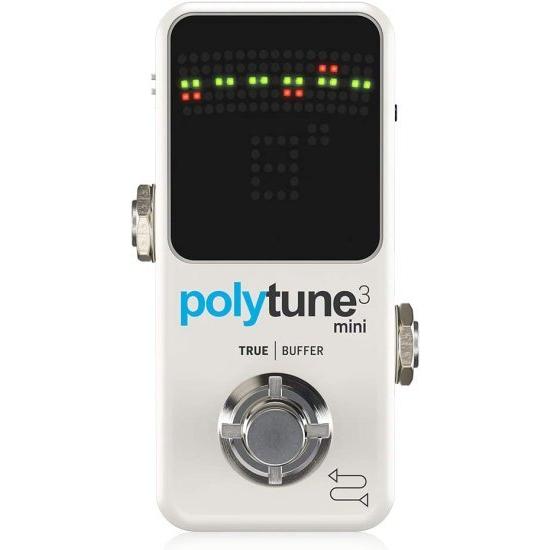 TC Electronic POLYTUNE 3 MINI Tiny Polyphonic Tuner with Multiple Tuning Modes and Built-In BONAFIDE BUFFER