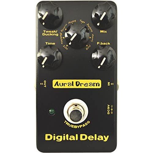 Aural Dream Digital ディレイ ギター エフェクトペダル provides 8 ディレイ Space エフェクツ including Echo,Tape,アナログ,Band,Sweep and Reverse ディ