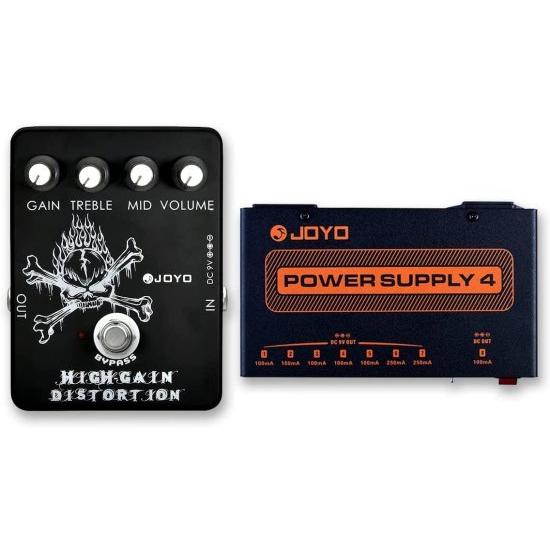 JOYO High Gain ディストーション ペダル with Isolated ギター エフェクトペダル パワーサプライ