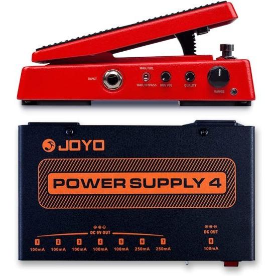 JOYO ワウ-II Classic and Multifunctional ワウ ペダル with Isolated ギター エフェクトペダル パワーサプライ