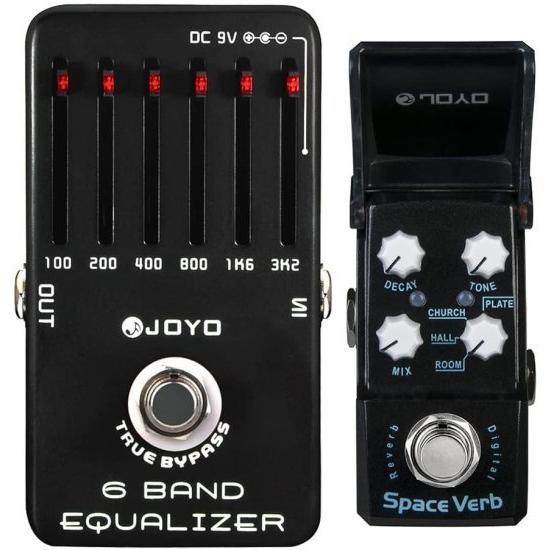JOYO Space Verb 4 Modes Reverb Mini ペダル \u0026 6-Band EQ ペダル for エレクトリック ギター エフェクツ