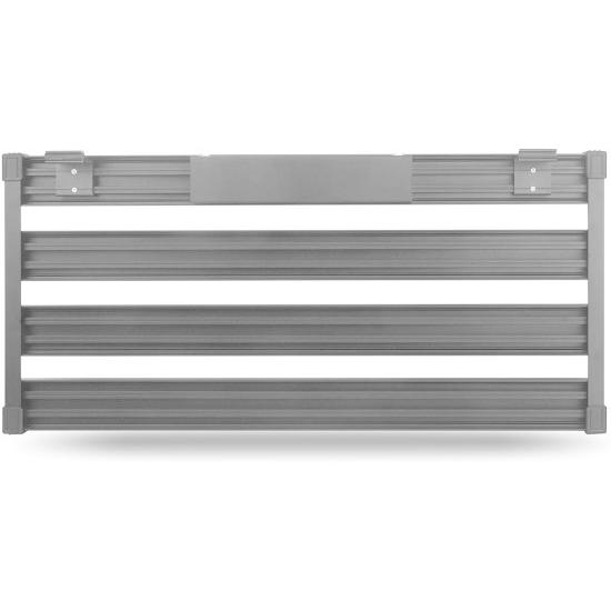GKB-55 Extra Large ギター ペダル Boards with Isolated パワーサプライ and DI Box, Aluminum Alloy ギター ペダルボード 25.6" x 12", Come with M 【新】