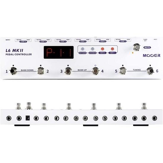 MOOER ペダル Controller L6 MKII Programmable Loop Switcher with 6 loops， Mute Function， Pre-position Buffer， Post-position Buffer