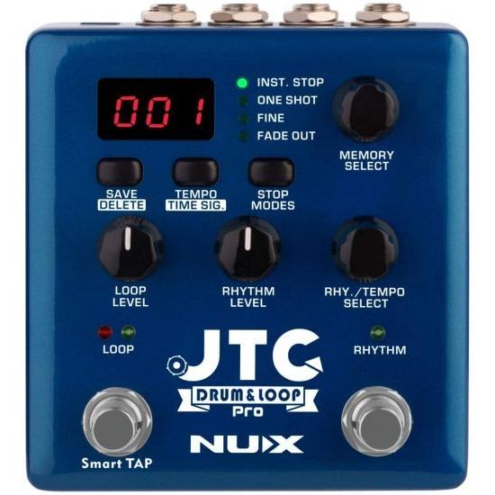 NUX JTC PRO Drum Loop PRO Dual Switch ルーパー ペダル 6 hours recording time 24-bit and 44.1 kHz sアンプle rate