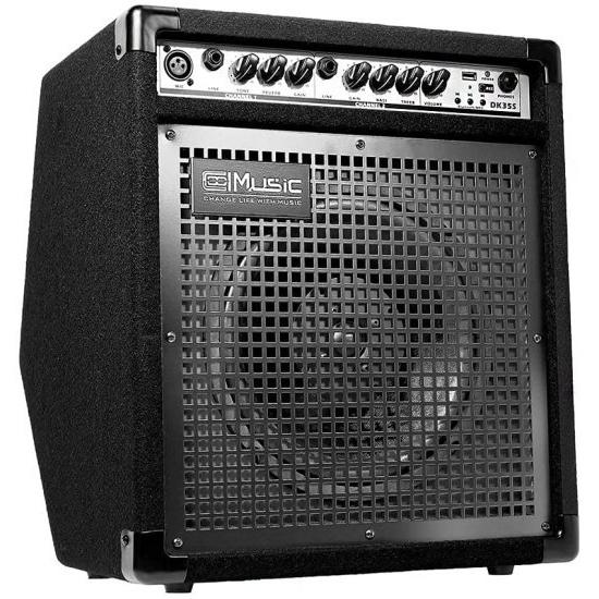 COOLMUSIC DK35S 50W Bluetooth エレクトリック Drum アンプ キーボード スピーカー with USB Input Record Function， Drum/キーボード/MIC 3 in 1 アンプ w