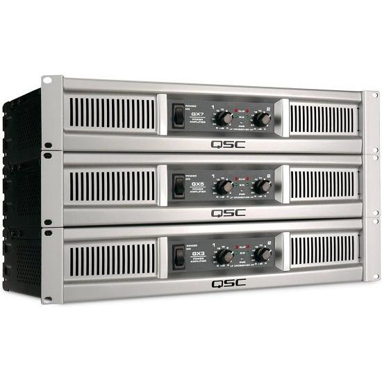 アルミ QSC GX7 1000W パワー アンプ