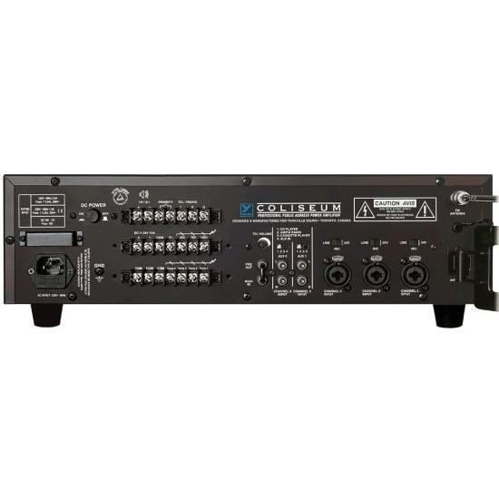 Yorkville CA1 アンプ 70 Volt 6 Channel Public Address アンプ Rack Mountable Steel Chassis Black｜worldmusic｜02