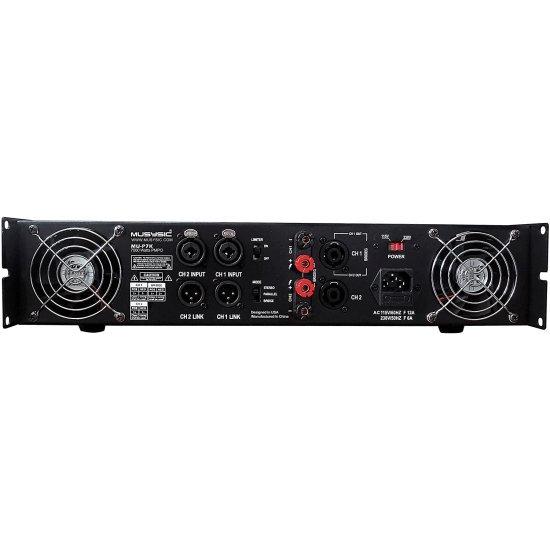 MUSYSIC Professional 2 Channel 7000 Ws DJ PA パワー アンプ Signal out MU-P7K_2
