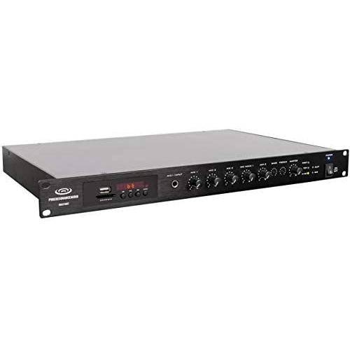 Pure Resonance Audio RMA240BT 5-Channel 240W Commercial Rack Mount Mixer アンプ with Bluetooth 4 Ohm/70V
