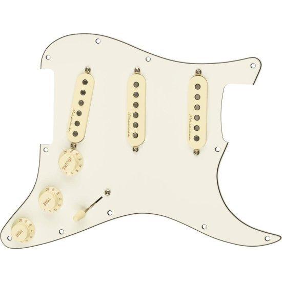Fender Vintage ノイズレス Prewired ストラトキャスター ピックガード - 3-Ply White