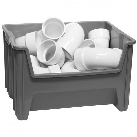 akro-mils stak-n-store Stackingホッパーフロントプラスチックストレージビン、ケースの3_2