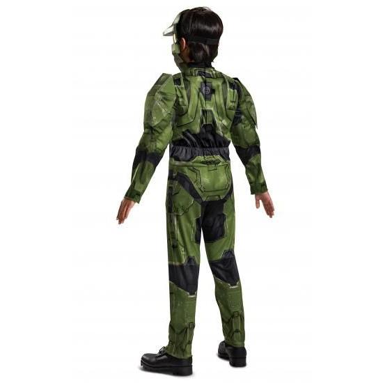 Disguise Halo Master Chief Infinite Muscle Boys Costume, Green \u0026 Black, Small (4-6)_5