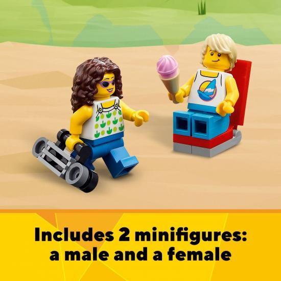 LEGO Creator 3イン1 ビーチキャンパーバンビルディングキット キャンピングカーからアイスクリームショの画像