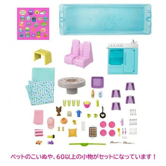 バービー(Barbie) ドリームキャンピングカー おおきなすべりだいつきプールもたのしめる 7つのエリアとこの画像