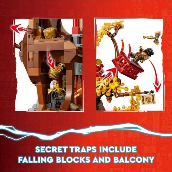 レゴ(LEGO) ニンジャゴ ドラゴンエナジーコアの神殿 71795、ニンジャゴ寺院とミニフィギュア6体(コール、_3