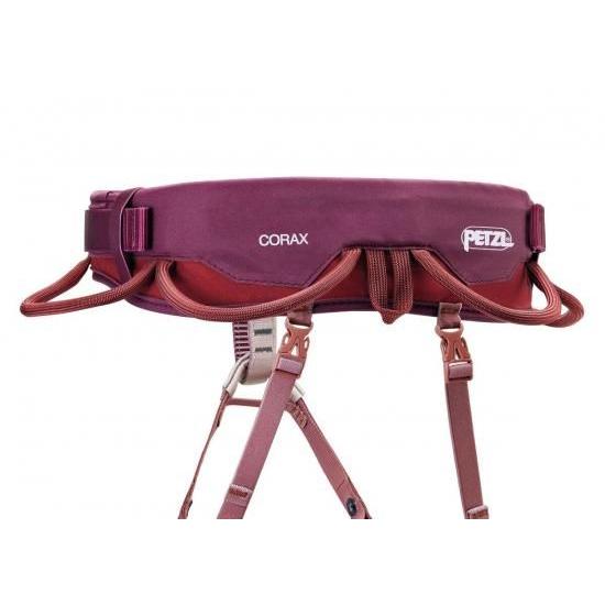 PETZL Coraxクライミングハーネス - ダークレッド、サイズ2_3