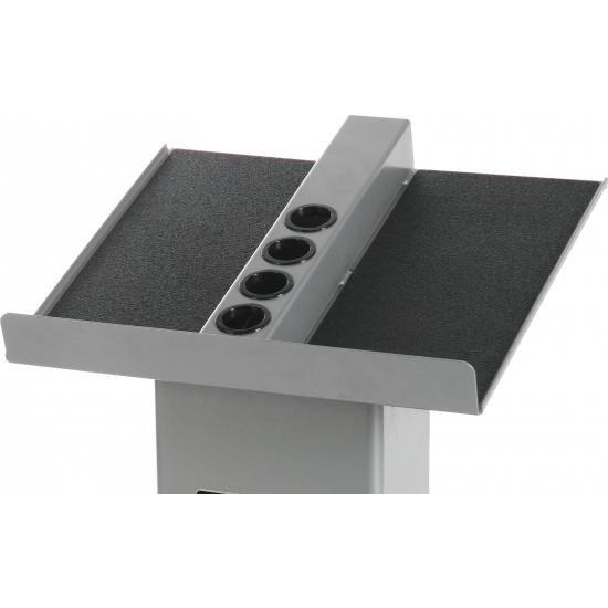POWERBLOCK 大型コラムスタンド、ダンベルラック&ウェイトラック、シルバー/ブラック。