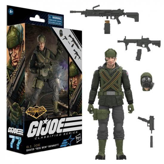 Hasbro F7737 6インチ G.I. Joe クラシファイドシリーズ ナイトフォース デヴィッド・ビッグ・ベン・ベネ_1