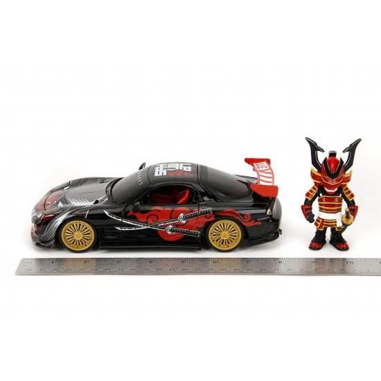 Jada Toys Lab Monkeys 1:24 1993 マツダ RX-7 ダイキャストカー \u0026 2.75インチ サル フィギュアの画像