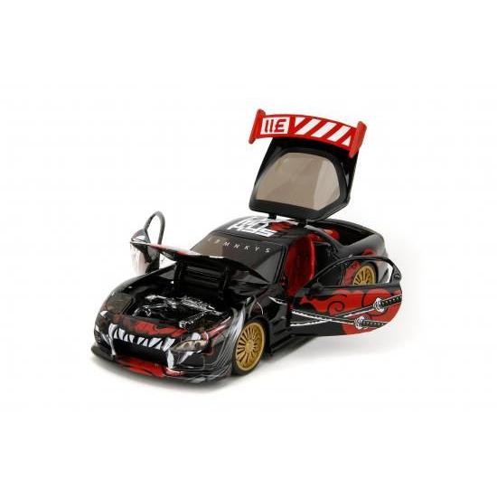 Jada Toys Lab Monkeys 1:24 1993 マツダ RX-7 ダイキャストカー \u0026 2.75インチ サル フィギュアの画像