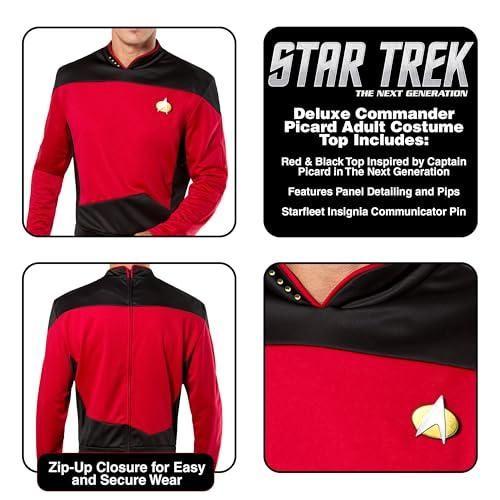 TNG スタートレック 赤シャツ デラックス 大人用 コスチュームハロウィンサイズ：Medium_1