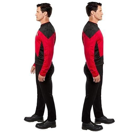 TNG スタートレック 赤シャツ デラックス 大人用 コスチュームハロウィンサイズ：Medium_2
