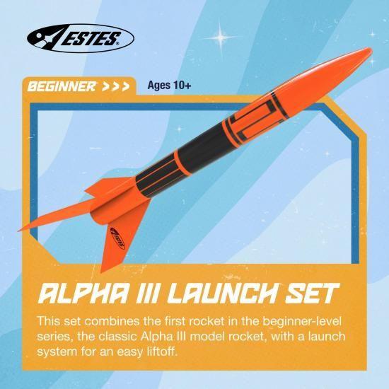 エステス 1427 アルファー３ モデルロケット ランチセット (機体組み立て式)