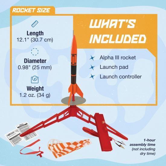 エステス 1427 アルファー３ モデルロケット ランチセット (機体組み立て式)