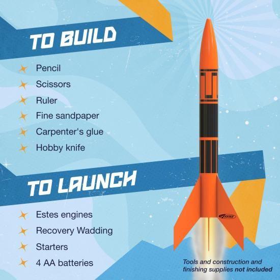 エステス 1427 アルファー３ モデルロケット ランチセット (機体組み立て式)