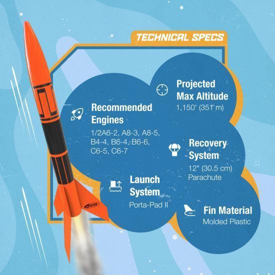 エステス 1427 アルファー３ モデルロケット ランチセット (機体組み立て式)