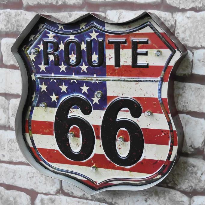 ブリキ 立体看板 ウォールサイン アメリカンレトロ アメリカ雑貨 電球