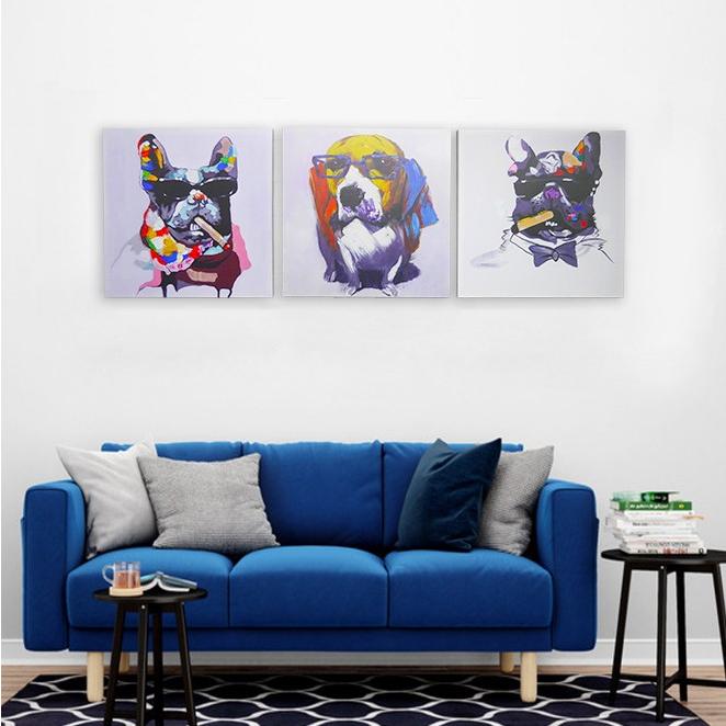 美術品 絵画/タペストリ 期間限定セール インテリアアートパネル 油彩絵画 壁掛け装飾 モダン 動物 犬 ドッグ おしゃれ 総長150×総高50cm 3枚セット 63 :10002346:WORLDNETヤフーショッピング店 - 通販 - Yahoo!ショッピング 美術品 絵画/タペストリ 期間限定セール インテリアアートパネル 油彩絵画 壁掛け装飾 モダン 動物 犬 ドッグ おしゃれ 総長150×総高50cm 3枚セット 63 :10002346:WORLDNETヤフーショッピング店 - 通販 - Yahoo!ショッピング