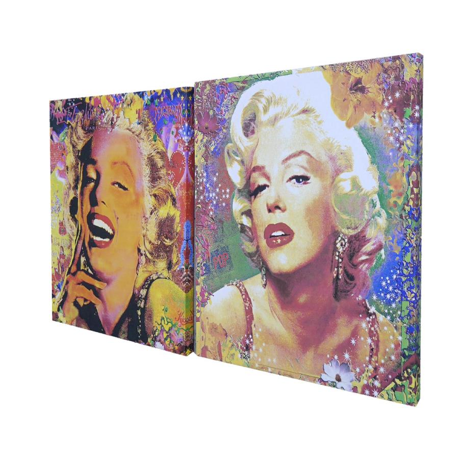 インテリアアートパネル 油彩絵画 壁掛け装飾 モダン マリリンモンロー アメリカン ポップアート おしゃれ 70cm 50cm 2枚セット 69 Worldnetヤフーショッピング店 通販 Yahoo ショッピング