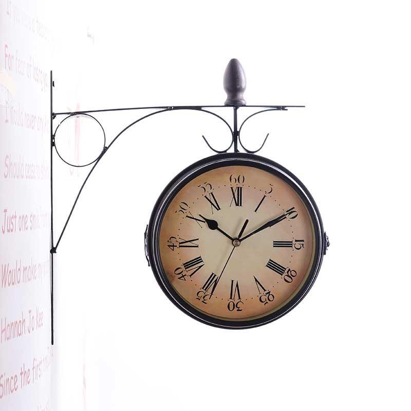 リバーシブル サイドクロック ボスサイド 壁掛け時計 両面壁掛け時計 ヴィンテージ アンティーク 男前 インテリア 時計 Bt 30 Worldnetヤフーショッピング店 通販 Yahoo ショッピング