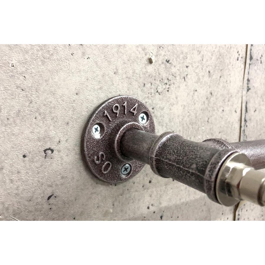 インダストリアルデザイン ミニ ペーパーホルダー タオル掛け 水道管