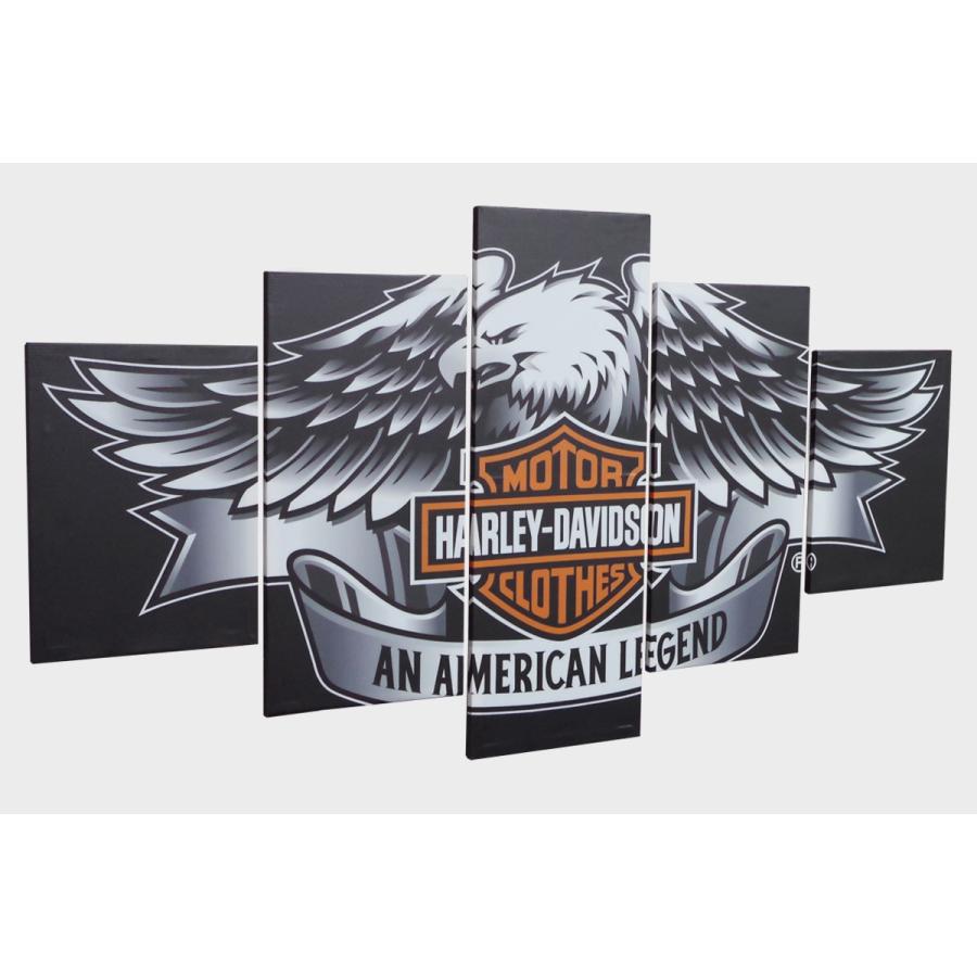 インテリアアートパネル 絵画 壁掛け装飾 ハーレーダビッドソン Harley Davidson バイク ワシ 鷲 雑貨 総長150 総高80cm 5枚set 72 Worldnetヤフーショッピング店 通販 Yahoo ショッピング