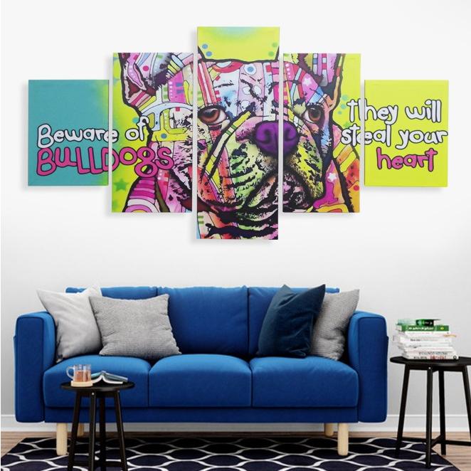 インテリアアートパネル 絵画 壁掛け装飾 モダン 犬 ドッグ ブ ギガランキングｊｐ