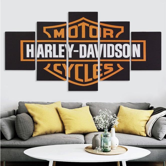 人気沸騰ブラドンインテリアアートパネル 油絵絵画 ハーレー