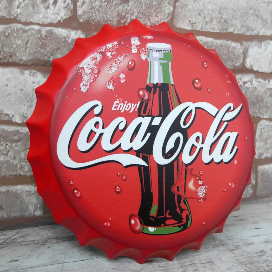 王冠 ブリキ看板 蓋 コカコーラ Coca Cola 瓶 ウォールサイン アメリカン雑貨 ヴィンテージ アメリカンレトロ 雑貨 35cm Bz 71 Worldnetヤフーショッピング店 通販 Yahoo ショッピング