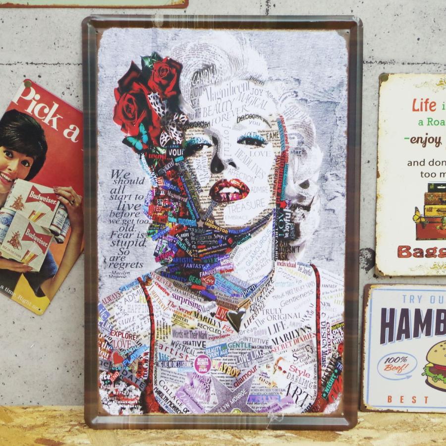 レトロ ブリキ看板 大判 メタルプレート マリリンモンロー Marilyn Monroe 女優 セクシー アメリカンレトロ アンティーク Bz 55 Worldnetヤフーショッピング店 通販 Yahoo ショッピング